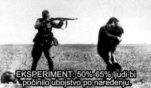 PSIHOLOGIJA AUTORITETA: Koliki je postotak ljudi koji će poštovati autoritet, ako im je naređeno da počine ubojstvo?