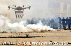 STIGLI SU “KONTROLORI PROSVJEDA”: Dronovi koji pucaju suzavac i gumene metke na prosvjednike