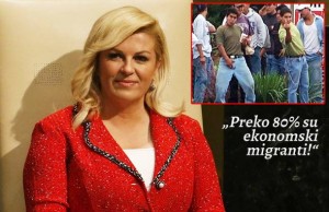 NAPOKON PRAVA ISTINA! Predsjednica Hrvatske: Najmanje 80 posto migranata koji prolaze kroz Hrvatsku su ekonomski migranti, a ne izbjeglice!