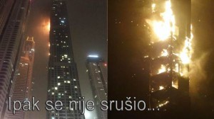 dubai-pozar-neboder IPAK SE NIJE SRUŠIO: Masivna vatra progutala Dubai Tower, ali se ipak nije srušio