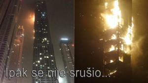 IPAK SE NIJE SRUŠIO: Masivna vatra progutala Dubai Tower, ali se ipak nije srušio