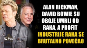 Alan Rickman i David Bowie su oboje žrtve profitabilne industrije raka koja iskorištava ljude za novac (dok suzbijanju prirodne lijekove)