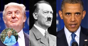 trump-hitler-obama POZNATI GENEALOG RAZOTKRIO: Obiteljska loza Donald Trumpa povezana krvnim srodstvom sa Hitlerom i Obamom