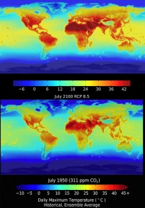 NASA objavila kartu upitnih klimatskih promjena i globalnog zagrijavanja do 2100. godine i trebamo li se ozbiljno početi brinuti
