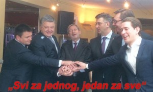 HUŠKAJU NARODE, A ŠTO RADE KADA SU ZAJEDNO: Svi za jednog, jedan za sve! Pogledajte kako se Vučić, Plenković i ostali drže za ruke