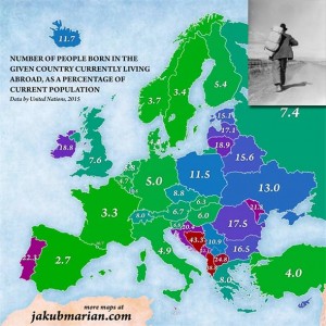 IMAMO HRVATSKU: Najnovija mapa pokazuje da iz Hrvatske ljudi najviše bježe, kao da još traje rat!