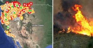 TOTALNI KAOS: Dok uragani udaraju jug, zapad SAD-a je doslovno u vatrenom paklu
