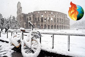 GDJE JE NESTALO GLOBALNO ZATOPLJENJE: Prvi snijeg pogodio Rim nakon mnogo godina