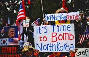 AKTIVISTI ZA RAT – I TO POSTOJI! Prosvjedi pod nazivom ‘Bombardirajte Sjevernu Koreju’ preplavili Južnu Koreju