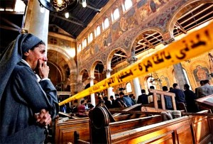 Pojas sa eksplozivom bombaša samoubojice je eksplodirao prije nego što je ušao u Kršćansku crkvu u Egiptu