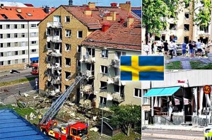 Masivna eksplozija koja se uspoređuje sa ‘padom meteora’ potpuno uništila stambenu zgradu u Švedskoj!
